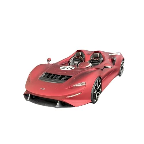 CHENXIAOLAN Miniaturmodelle 1:18 Für McLaren Elva Sportwagen Kunstharz Automodell Rot Simulation Legierung Druckguss Spielzeugfahrzeug Sammlerstück Fertigmodell von CHENXIAOLAN