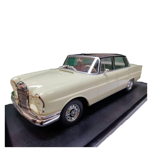 CHENXIAOLAN Miniaturmodelle 1:18 Für Mercedes-Benz 220SE W111 1966 Simulation Eines Luxusautomodells Metalldruckguss-Fahrzeugsammlung Fertigmodell(Off-White) von CHENXIAOLAN