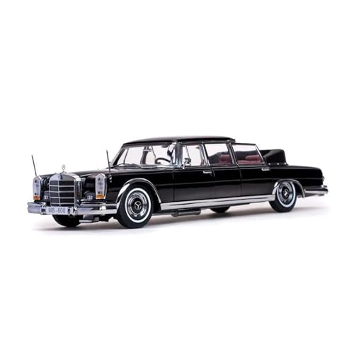 CHENXIAOLAN Miniaturmodelle 1:18 Für Mercedes-Benz Pullman 600 1966 Oldtimer Legierung Simulationsmodell Display Sammlerstück Souvenir Fertigmodell(Black) von CHENXIAOLAN