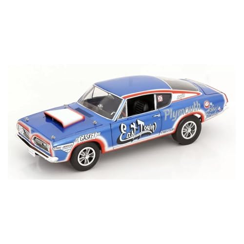 CHENXIAOLAN Miniaturmodelle 1:18 Für Plymouth HEMI Cuda 1968 Sportwagen Legierung Modell Garage Szene Dekoration Fan-Sammlung Souvenir Fertigmodell von CHENXIAOLAN