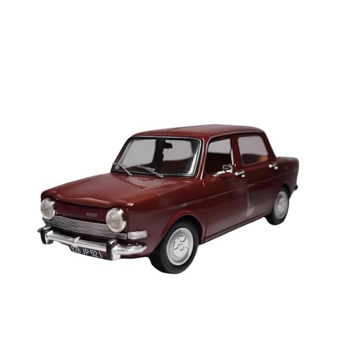 CHENXIAOLAN Miniaturmodelle 1:18 Für Simca 1000 LS 1974 Simulation Legierung Oldtimer Modell Druckguss Spielzeug Sammlerstücke Ornamente Fertigmodell von CHENXIAOLAN