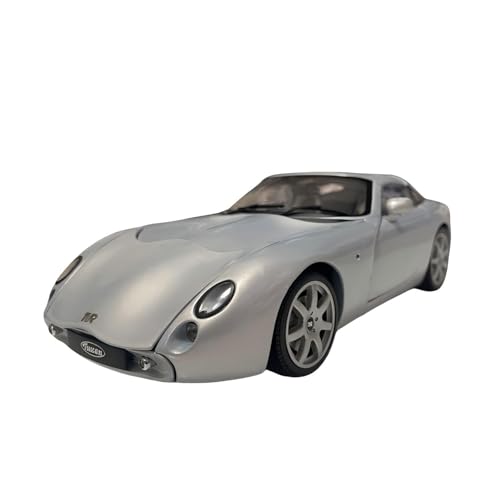 CHENXIAOLAN Miniaturmodelle 1:18 Für TVR Tuscan MK2 2004 Sportwagenmodell Vergriffen Silberne Hobby-Sammlung Souvenir-Ornament Fertigmodell von CHENXIAOLAN