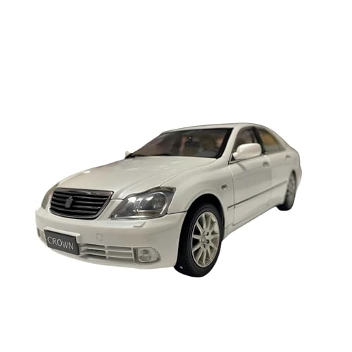 CHENXIAOLAN Miniaturmodelle 1:18 Für Toyota Crown 12. Diecast Model Car Collectible Ornament Souvenir Spielzeugfahrzeugfahrzeug Fertigmodell(White) von CHENXIAOLAN