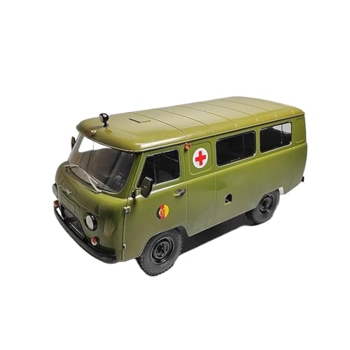 CHENXIAOLAN Miniaturmodelle 1:18 Für UAZ-452 Diecast Military Ambulance Van Toys Cars Model Classics Adult Souvenir Gifts Statische Anzeige Fertigmodell von CHENXIAOLAN