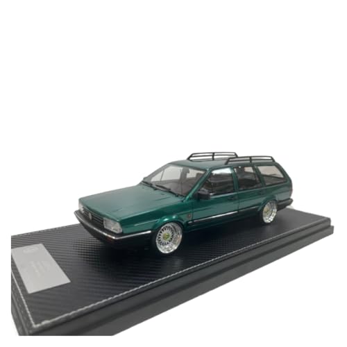 CHENXIAOLAN Miniaturmodelle 1:18 Für Volkswagen Santana Touring Edition Seitenschiene Harz Automodell Home Statische Dekoration Display Fertigmodell(Green) von CHENXIAOLAN