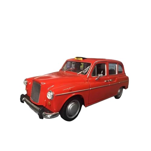 CHENXIAOLAN Miniaturmodelle 1:24 Für Austin FX4 Legierung Modell Taxi Statische Dekoration Hobby Spielzeug Geschenk Souvenir Fertigmodell(Red) von CHENXIAOLAN