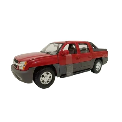 CHENXIAOLAN Miniaturmodelle 1:24 Für Chevrolet 2002 Pritschenwagen-Pickup-Modell Rotes Metallfahrzeug Spielzeugkollektion Für Erwachsene Fertigmodell von CHENXIAOLAN