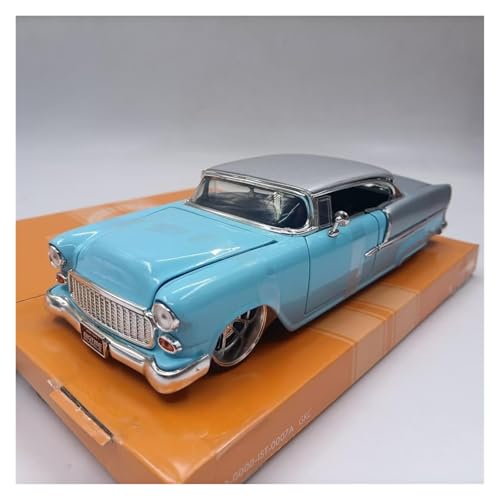 CHENXIAOLAN Miniaturmodelle 1:24 Für Chevrolet Bel AIR 1955 Druckguss Metall Retro Statisches Modell Möbel Display Sammlung Spielzeug Fertigmodell von CHENXIAOLAN