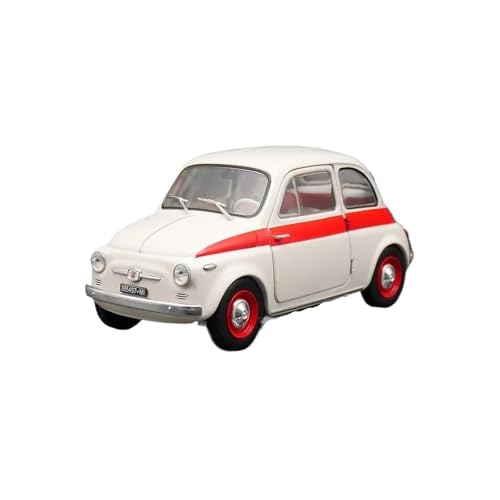 CHENXIAOLAN Miniaturmodelle 1:24 Für FIAT Nuova 500 Sport 1958 Metall Spielzeugauto Druckguss Modell Display Souvenir Ornament Fertigmodell von CHENXIAOLAN