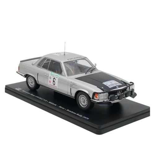 CHENXIAOLAN Miniaturmodelle 1:24 Für Mercedes Benz 450 SLC WRC 1979 Druckguss-Modellsammlung Ornamente Hobby-Spielzeug Statische Anzeige Fertigmodell von CHENXIAOLAN