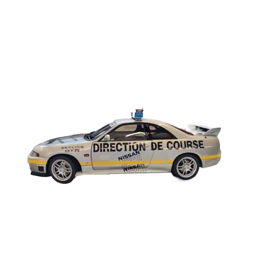 CHENXIAOLAN Miniaturmodelle 1:24 Für Nissan Skyline GTR R33 Safety Car Legierung Klassische Simulation Modell Sammlung Metall Ornamente Fertigmodell von CHENXIAOLAN