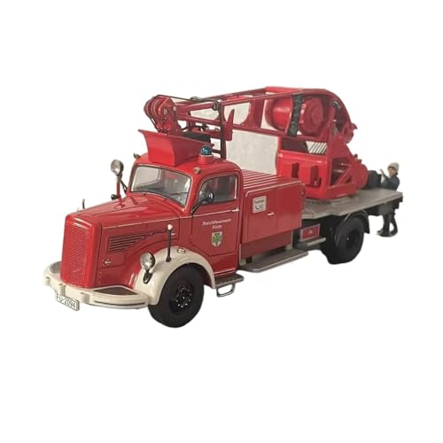 CHENXIAOLAN Miniaturmodelle 1:43 Für Benz L6600 Legierung Simulation Feuer Rettungs Fahrzeug Druckguss Modell Spielzeug Geburtstag Geschenk Fertigmodell von CHENXIAOLAN