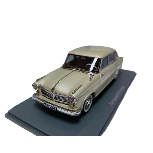 CHENXIAOLAN Miniaturmodelle 1:43 Für Borgward Pullman-Simulation Viertürige Limousine Statisches Automodell Miniatur-Fahrzeugsammlung Aus Metall Fertigmodell von CHENXIAOLAN