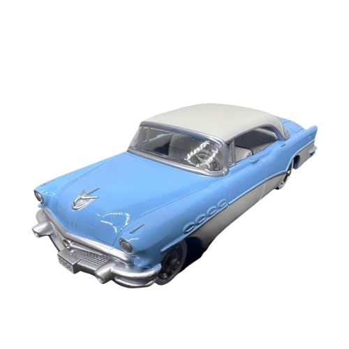 CHENXIAOLAN Miniaturmodelle 1:43 Für Buick Roadmaster 1956 Oldtimer-Legierung Oldtimer-Modell-Ornamente Fertigmodell(Blue) von CHENXIAOLAN