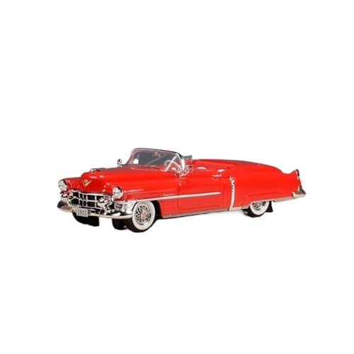 CHENXIAOLAN Miniaturmodelle 1:43 Für Cadillac Eldorado Cabrio 1953 Legierung Fahrzeugmodelle Statische Sammlung Metallautos Ornamente Fertigmodell(Red-Convertible) von CHENXIAOLAN