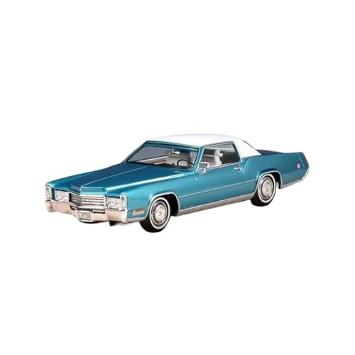 CHENXIAOLAN Miniaturmodelle 1:43 Für Cadillac Fleetwood Eldorado 1970 Simulation Legierung Auto Modell Mini Statische Spielzeug Szene Ornament Fertigmodell(Blue) von CHENXIAOLAN