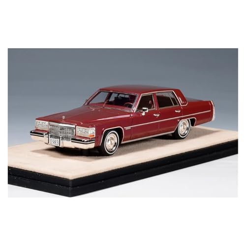 CHENXIAOLAN Miniaturmodelle 1:43 Für Cadillac Limousine 1983 Classic Coupe Legierung Simulation Modell Druckguss Spielzeug Sammler Ornamente Fertigmodell(Red) von CHENXIAOLAN