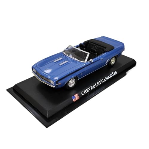 Miniaturmodelle 1:43 Für Camaro SS Cabriolet Muscle-Car Klassischer Retro-Sportwagen Rennsport-Legierungsmodell Sammlungsornament Fertigmodell von CHENXIAOLAN