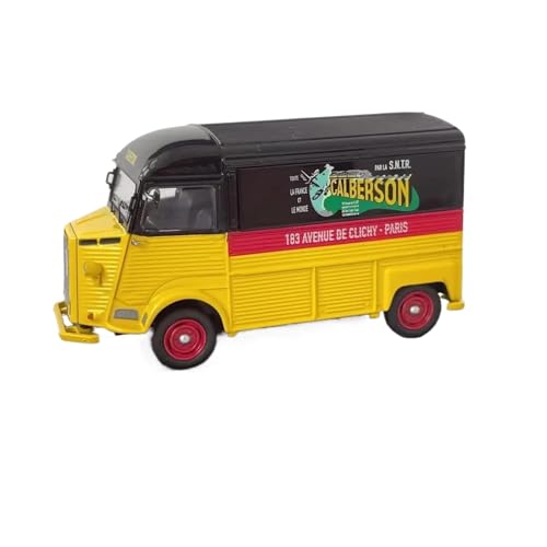 CHENXIAOLAN Miniaturmodelle 1:43 Für Citroën Hy Legierungsdruckgussmodell Vintage Box Truck Transporter Metallmodell Sammlerstück Fertigmodell(Black) von CHENXIAOLAN