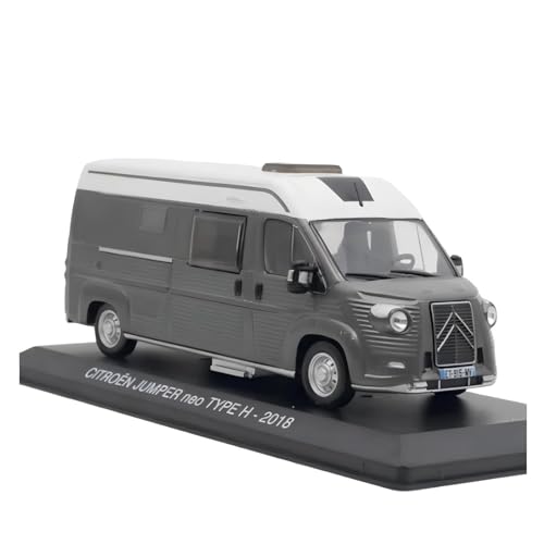 CHENXIAOLAN Miniaturmodelle 1:43 Für Citroen Jumper TYP H 2018 Wohnmobil Camper Legierung Modell Sammlung Dekoration Spielzeug Display Fertigmodell von CHENXIAOLAN