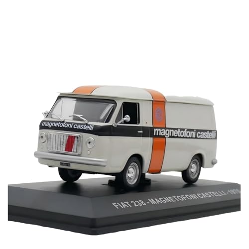 CHENXIAOLAN Miniaturmodelle 1:43 Für FIAT 238 Magnetofoni Castelli 1970 Van Legierung Auto Modell Diecast Spielzeug Sammler Ornamente Fertigmodell von CHENXIAOLAN