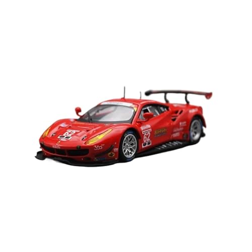 CHENXIAOLAN Miniaturmodelle 1:43 Für Ferrari 488 Gte 2017 Simulation Legierung Racing Modell Junge Urlaub Geschenk Erwachsene Sammlung Souvenir Fertigmodell von CHENXIAOLAN