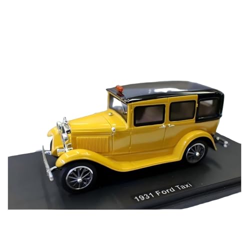 CHENXIAOLAN Miniaturmodelle 1:43 Für Ford 20TH 1931 Klassische Auto Taxi Simulieren Limousine Fahrzeug Modell Ornament Sammlung Display Fertigmodell von CHENXIAOLAN