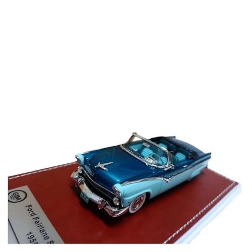 CHENXIAOLAN Miniaturmodelle 1:43 Für Ford Fairlane Sunliner 1955 Cabrio-Oldtimermodell Statische Fahrzeug-Souvenirs Aus Metall Fertigmodell von CHENXIAOLAN