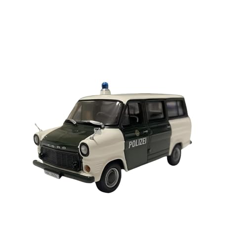 CHENXIAOLAN Miniaturmodelle 1:43 Für Ford Transit 1971 Polizeiauto Legierung Statisches Sammlerauto Modell Metall Spielzeug Souvenir Fertigmodell von CHENXIAOLAN