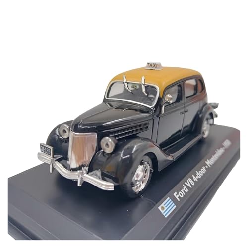 CHENXIAOLAN Miniaturmodelle 1:43 Für Ford V8 Montevideo-1950 Taxi Simulation Legierung Auto Modell Druckguss Spielzeug Sammeln Ornamente Fertigmodell von CHENXIAOLAN