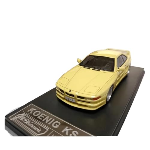 CHENXIAOLAN Miniaturmodelle 1:43 Für Koenig KS8 Harz Auto Modell Erwachsene Souvenir Klassische Statische Display Sammeln Spielzeug Fertigmodell(Yellow) von CHENXIAOLAN