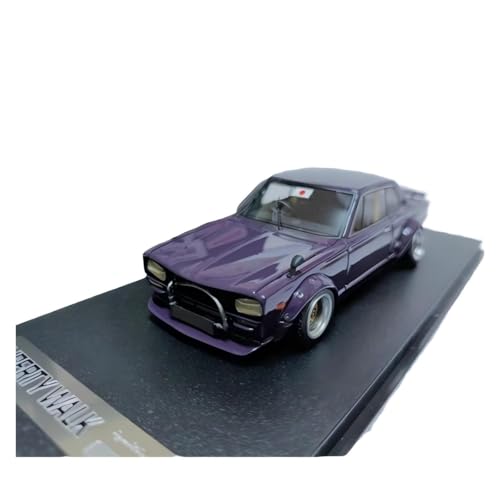 CHENXIAOLAN Miniaturmodelle 1:43 Für Nissan Hakosuka Lila Harz Auto Modell Erwachsene Souvenir Klassische Statische Display Sammeln Fertigmodell von CHENXIAOLAN