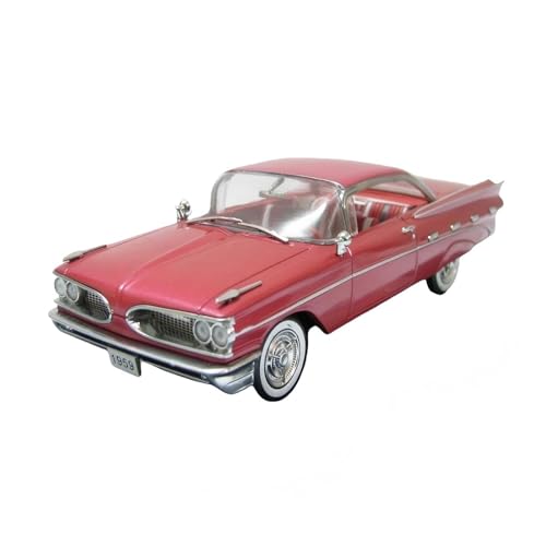 CHENXIAOLAN Miniaturmodelle 1:43 Für Pontiac Bonneville Hardtop Coupe 1959 Spielzeugautos Modell Erwachsene Klassiker Souvenir Statische Anzeige Fertigmodell(Red) von CHENXIAOLAN