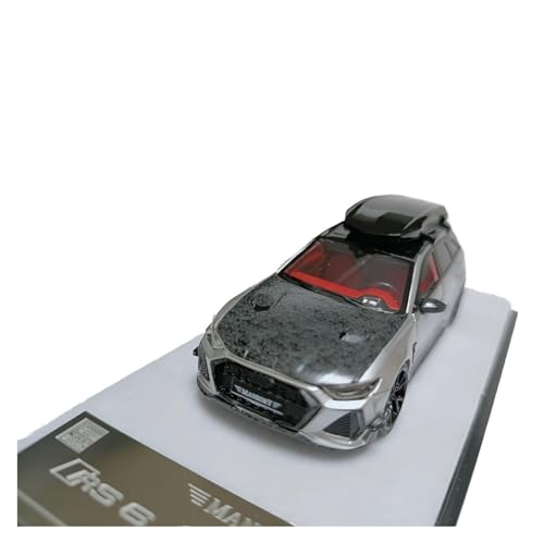 CHENXIAOLAN Miniaturmodelle 1:64 Für Audi RS6 Umbau Kombi Modell Simulation Legierung Druckguss Spielzeug Fahrzeug Sammler Fertigmodell von CHENXIAOLAN