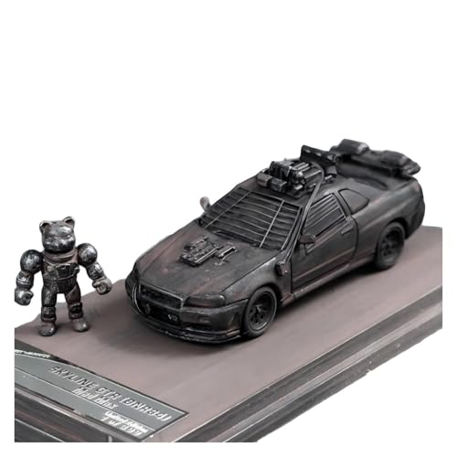 CHENXIAOLAN Miniaturmodelle 1:64 Für Nissan R34 Doomsday Edition Auto Modell Legierung Simulation Auto Klassische Sammlung Display Ornament Fertigmodell von CHENXIAOLAN