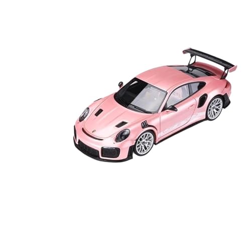 CHENXIAOLAN Miniaturmodelle 1:64 Für Porsche 911 GT2 RS Limited Edition Auto Modell Emulation Fahrzeug Spielzeug Sammlung Geschenk Display Fertigmodell(Pink) von CHENXIAOLAN