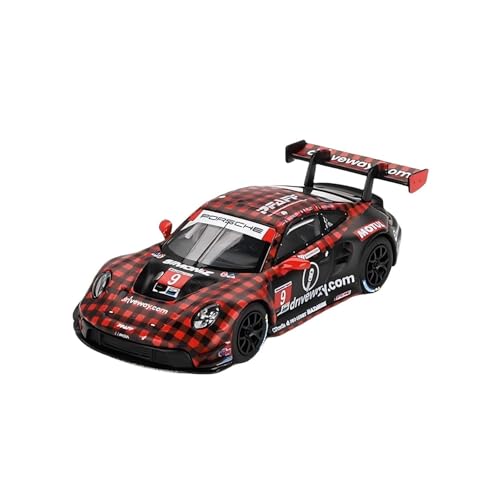 CHENXIAOLAN Miniaturmodelle 1:64 Für Porsche 911 GT3 R #9 Legierung Auto Modell Metall Ornamente Auto Innen Ornamente Dekorationen Fertigmodell von CHENXIAOLAN