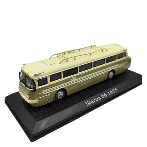 CHENXIAOLAN Miniaturmodelle 1:72 Für Ikarus 66 Bus 1955 Druckguss-Legierungsautos Modell Classics Collection Souvenir Statische Anzeige Fertigmodell von CHENXIAOLAN