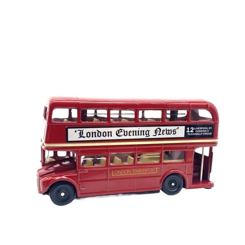 CHENXIAOLAN Miniaturmodelle 1:76 Für London Doppeldecker Bus Auto Modell Legierung Simulation Sammlung Ornamente Fertigmodell von CHENXIAOLAN