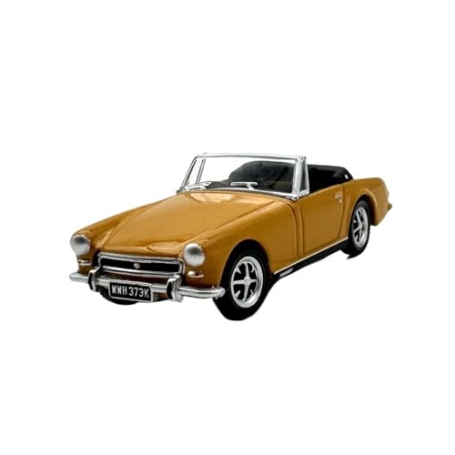 CHENXIAOLAN Miniaturmodelle 1:76 Für MG-Mklll Sport Auto Flamme Orange Auto Modell Legierung Auto Simulation Sammlung Ornamente Fertigmodell(Yellow) von CHENXIAOLAN