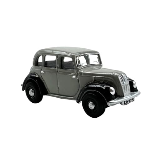 CHENXIAOLAN Miniaturmodelle 1:76 Für Morris Eight E Limousine Graues Spielzeug Vintage-Automodell Druckguss-Legierung Klassische Fahrzeugsammlung Fertigmodell von CHENXIAOLAN