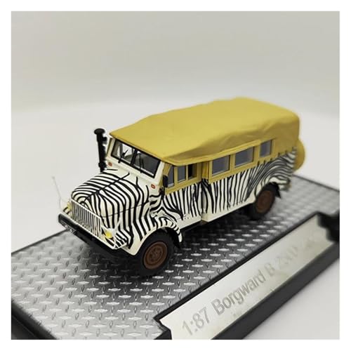 CHENXIAOLAN Miniaturmodelle 1:87 Für Borgward B 2500 Zebra Geländewagen Spielzeug Autos Modell Mini Statische Spielzeug Szene Ornament Fertigmodell von CHENXIAOLAN