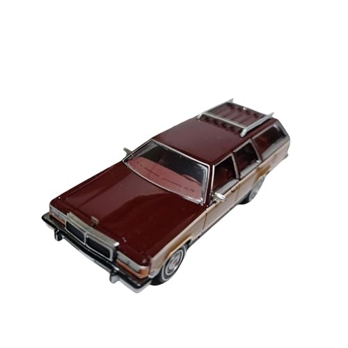 CHENXIAOLAN Miniaturmodelle 1:87 Für Ford LTD Country Squire Offroad-Kombimodell Spielzeugauto-Druckgussmodell Geschenk Fertigmodell(Red) von CHENXIAOLAN