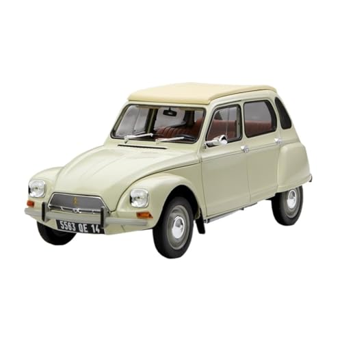 CHENXIAOLAN Miniaturmodelle Druckguss-Modell im Maßstab 1 18 für Citroën Dyane 6 Classic Sedan, Legierungsautomodell, Retro-fertiges Modellauto Fertigmodell von CHENXIAOLAN