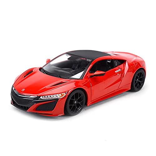 CHENXIAOLAN Miniaturmodelle Für Acura NSX Sportwagen 1 24 Metalllegierung Diecast Automodell Zurückziehen Für Erwachsene Display Ornamente Fertigmodell(Rot) von CHENXIAOLAN