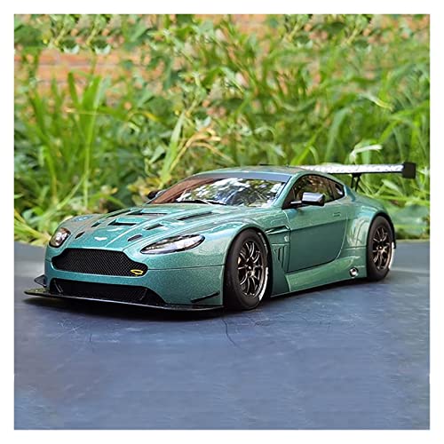 CHENXIAOLAN Miniaturmodelle Für Aston Martin V12 GT3 2013 1 18 Legierung Sportwagenmodell Erwachsene Dekorationssammlung Ornamente Fertigmodell(Grün) von CHENXIAOLAN