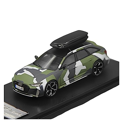 CHENXIAOLAN Miniaturmodelle Für Audi RS6 Avant C8 1:64 Alloy Sports Car Model Crock Pot Travel Edition Sammlungsdisplay Fertigmodell von CHENXIAOLAN