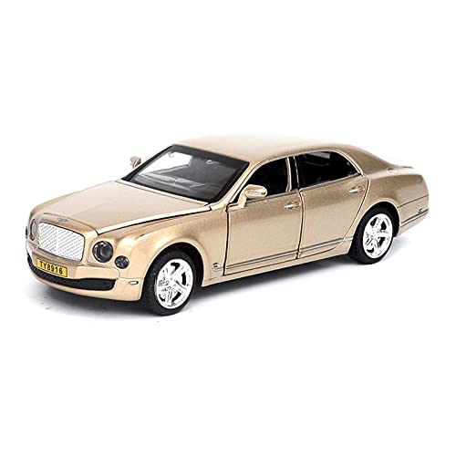 CHENXIAOLAN Miniaturmodelle Für Bentley Mulsanne 1 32 Simulation Diecast Alloy Automodell Kinderspielzeug Sammlerstücke Fertigmodell(Gold) von CHENXIAOLAN