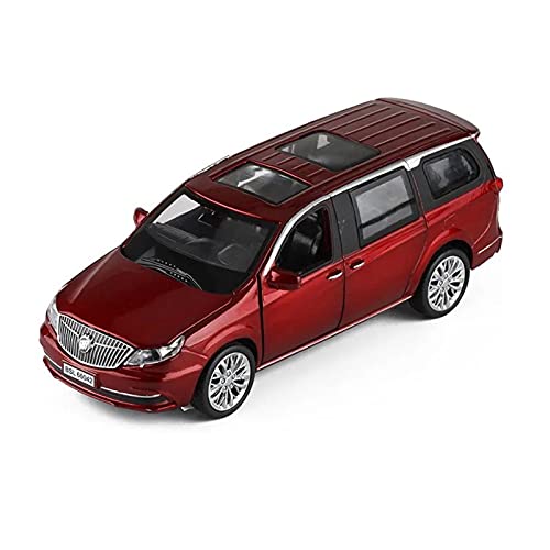 CHENXIAOLAN Miniaturmodelle Für Buick GL8 Avenir ES 1 32 Simulation Diecast Alloy MPV Automodell Sound Und Licht Spielzeug Sammlerstücke Fertigmodell(Rot) von CHENXIAOLAN