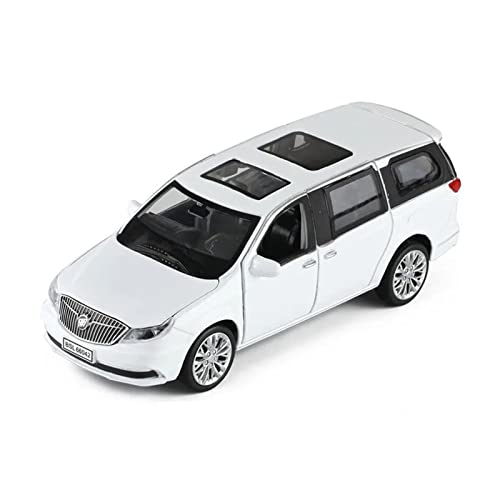 CHENXIAOLAN Miniaturmodelle Für Buick GL8 Avenir ES 1 32 Simulation Diecast Alloy MPV Automodell Sound Und Licht Spielzeug Sammlerstücke Fertigmodell(Weiß) von CHENXIAOLAN